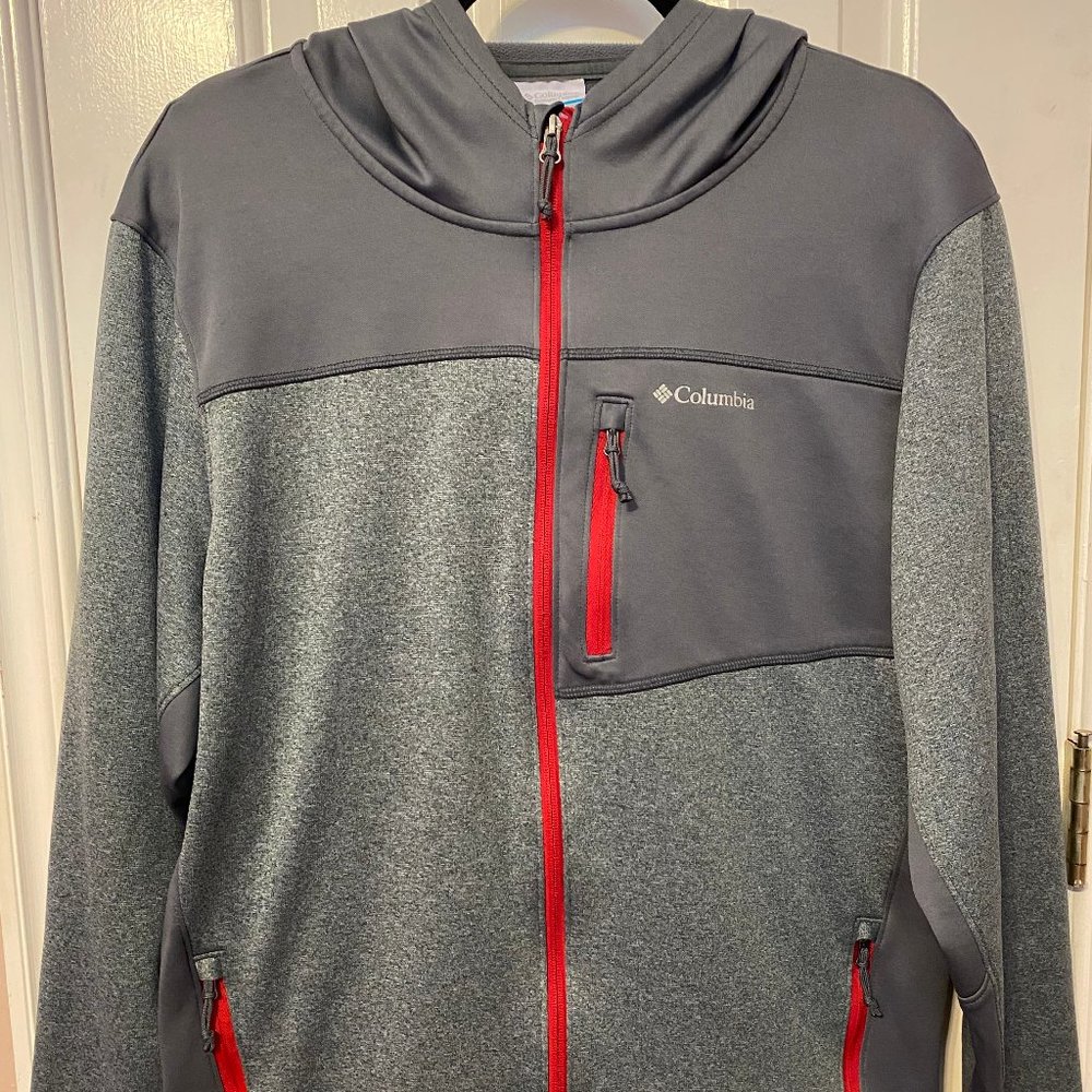 Columbia Grey Front Zip Jacket